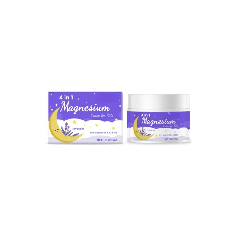 Magnesium Cream for Kids, Magnesium Lotion for Sleep