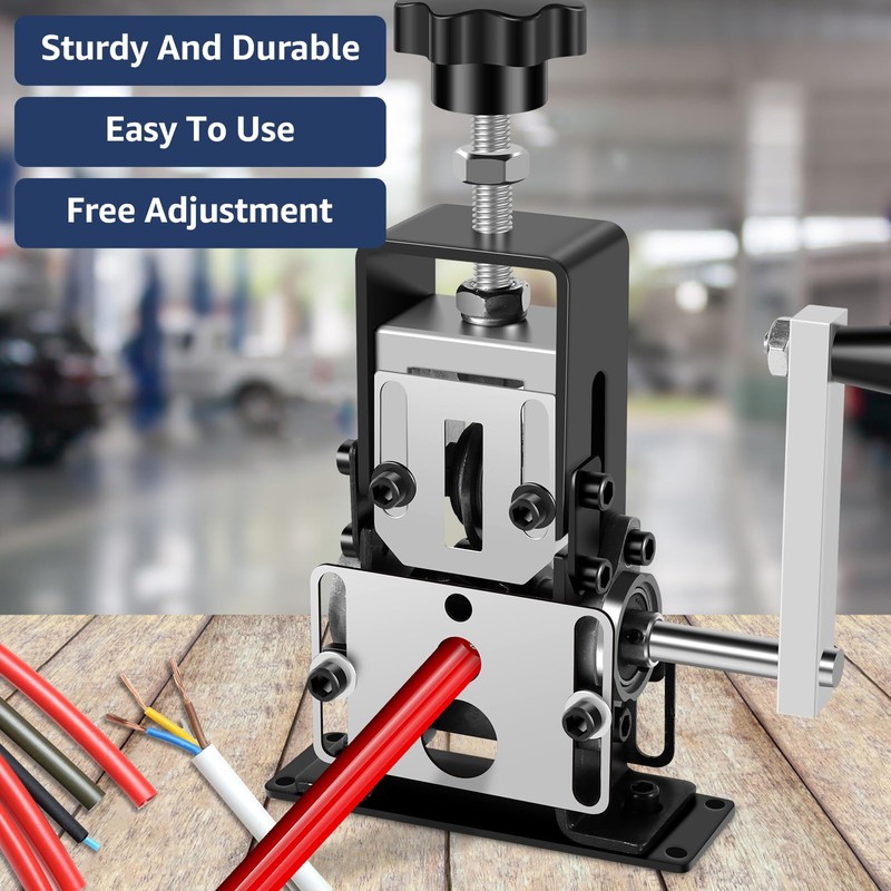 Wire Stripper Machine, 0.06''-0.98'' Manual or Drill Powered Wire Stripping