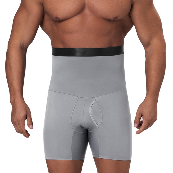 FlyJumper Tummy Control Shorts High Waist Slimming Shapewear for Men