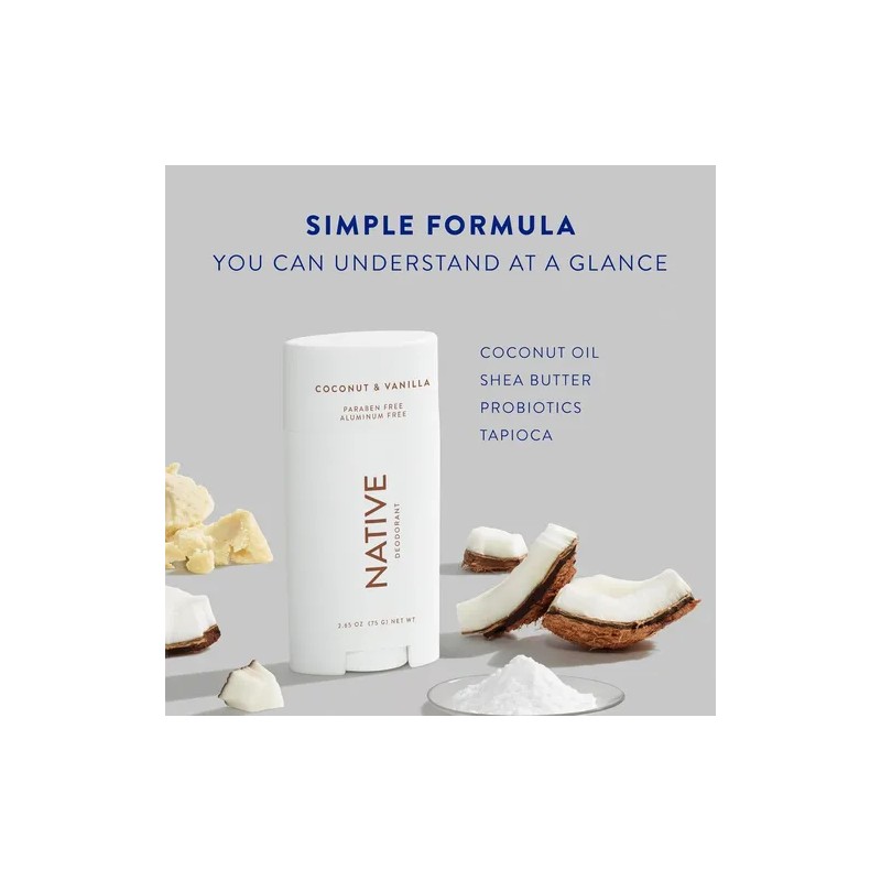 Desodorante En Barra Native Desodorante Coco Y Vainilla Pack De