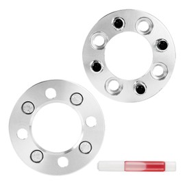 KAC 2Pcs 1“ Wheel Spacers 4x4.25 to 4x4.25 Change Bolts Pattern Wheel Adapters M12x1.5 78mm Hub Bore Not Hubcentric for Focus Mustang Cougar Escort Thunderbird Tempo Spider 900 Topaz Capri