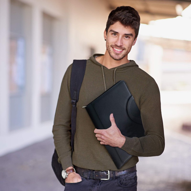 GraduationMall A4 Writing Case with Clipboard - Black Portfolio Padfolio
