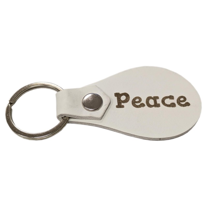 Guido Jakobs Fotografie Peace Keyring, White
