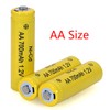 12 Packs AA Garden Ni-Cd Batteries 1.2V AA 700mAh Ni-Cd