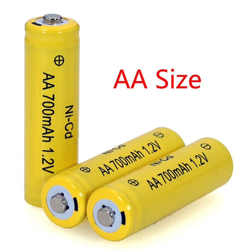 12 Packs AA Garden Ni-Cd Batteries 1.2V AA 700mAh Ni-Cd
