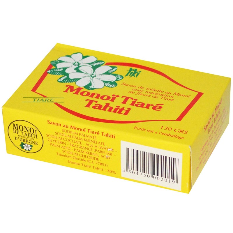 Monoi Tiare Tahiti (Gardenia) Bar Soap 4.55 Ounces