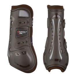 LeMieux Impact Responsive Horse Tendon Boots - Protective Gear and Training Equipment - Equine Boots, Wraps & Accessories - Tendon Protection and Support (Brown/Medium)