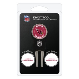 Team Golf 30045: Arizona Cardinals Divot Tool Pack with 3 Golf Ball Markers