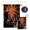 Ornament Collection in God We Trust Trump Flag Kit Stand