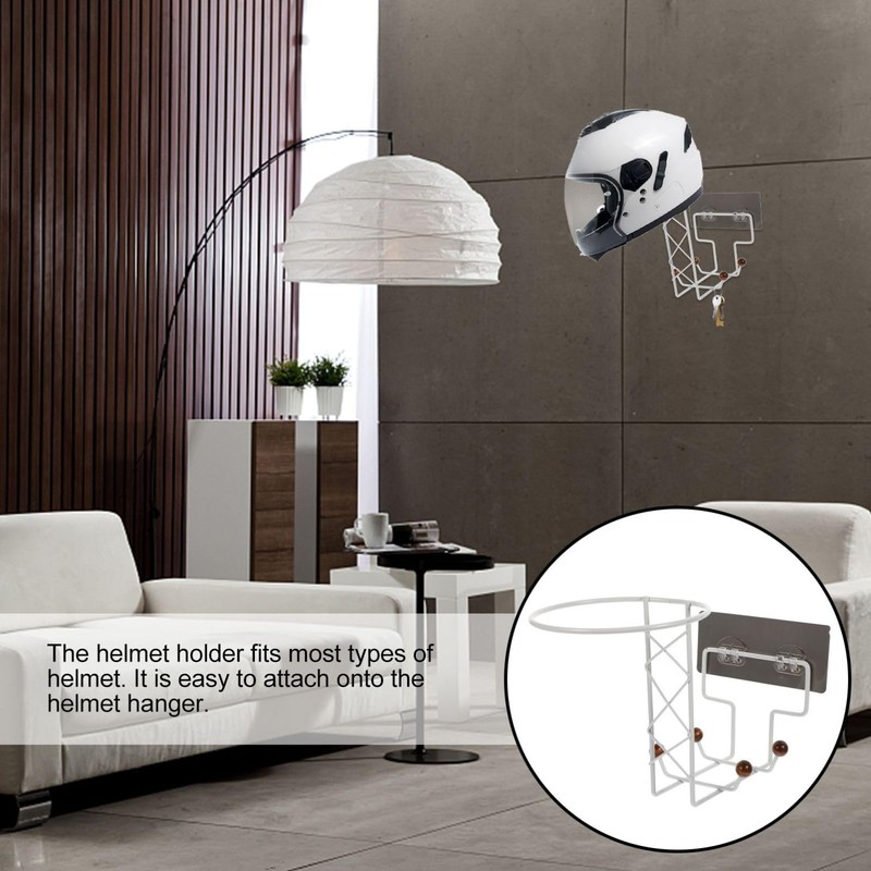 MAGICLULU Bike Helmet Storage Stand Wall Mount Helmet Holder Iron