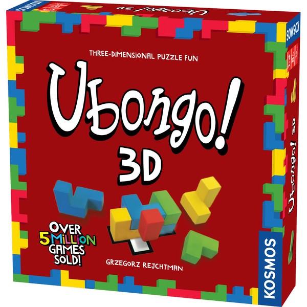 Ubongo 3D - a Kosmos Game | Geometric Puzzle Game with Three-Dimensional Blocks | Family Friendly Fun Game | Highly Re-Playable | Quality Components (Made in Germany) | 1 to 4 Players, Ages 8 and up