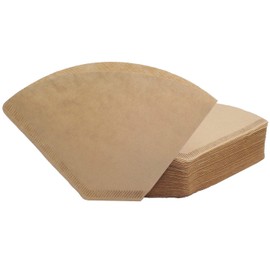 Irekamons #4 Cone Coffee Filter 8-12 cup, Unbleached Natural Paper, No Blowout, Disposable for Pour Over and Drip Coffee Maker, 100 Count