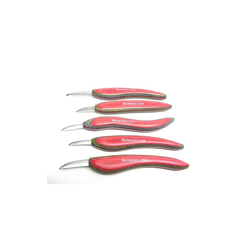 5pc Chip Whittling Wood Carving Knife Set