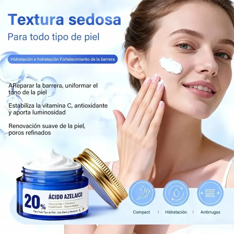 Ácido Azelaico Crema Con 20% Vitamina C Y Niacinamida