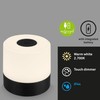 BRILONER Mini LED Table Lamp Wireless, Dimmable Bedside Lamp Touch,
