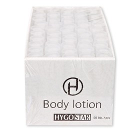 FRANZ MENSCH Hygostar Body Lotion Tube, White, V: 30 ml, L: 10.5 cm, W: 4 cm, Sales Tray Pack of 250