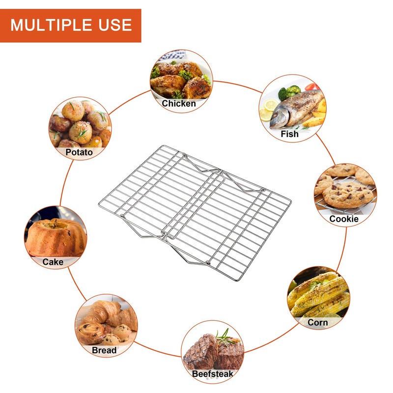 Cooling Rack, P&P CHEF 5-Tier Stainless Steel Stackable Baking Cooking