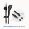 RUMOSE 98-inch Extra Long Flexible Matte Black Shower Head Extension