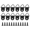 Hordion 100pcs Triangle D Ring Picture Hangers, Heavy Duty Single