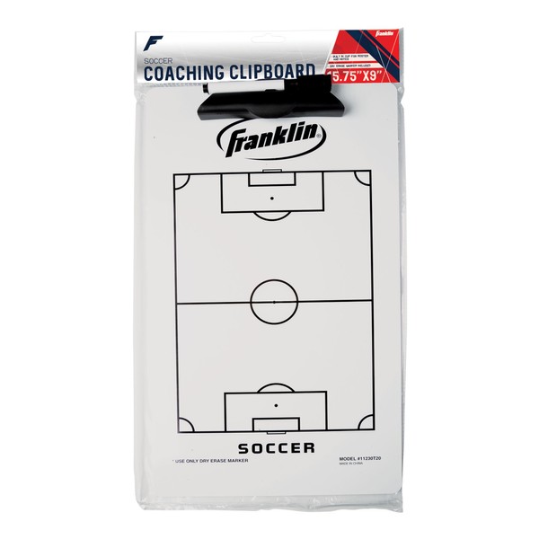 Franklin Sports Dry-Erase Coaching Clipboard - Includes Dry-Erase Marker and Eraser