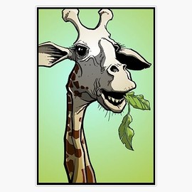 Magnet Giraffes Most Certainly are Aliens Magnetic Vinyl Sticker 5"