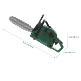 Kisangel Simulation Mini Chainsaw Mower for Doll House PVC 1:12 Scale Perfect for Miniature Decor