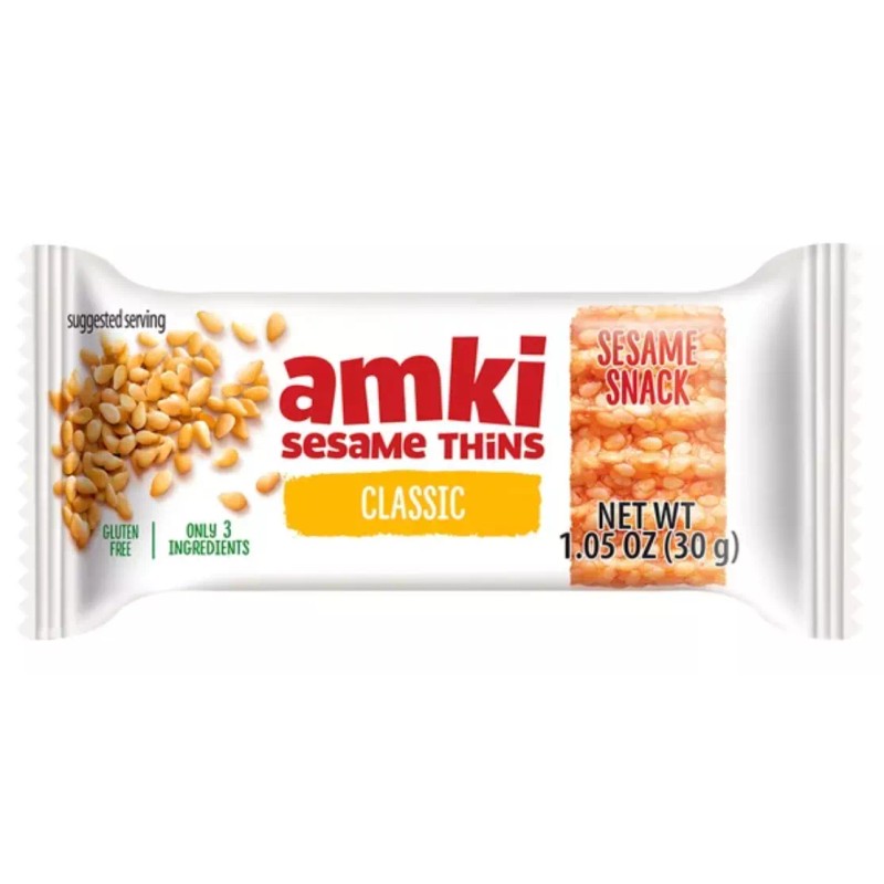 Amki Sesame Thins Classic, 36pks x 1.05oz, Extra Crunchy!