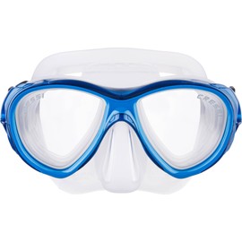 Cressi Samoa Mask - Samoa Mask for Diving and Snorkelling, Transparent/Blue, One Size, Unisex Adult