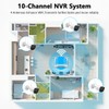 (2-Way Audio) 4-Antennas Enchance Outdoor Wireless Security Camera System WiFi