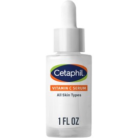 Cetaphil Suero De Vitamina C, Reduce Visiblemente La Apariencia De Manchas Oscuras E Hiperpigmentación, Formulado Con Niacinamida, Diseñado Para Pieles Sensibles, Sin Fr Blanco 1 Onza Líquida (Paquet
