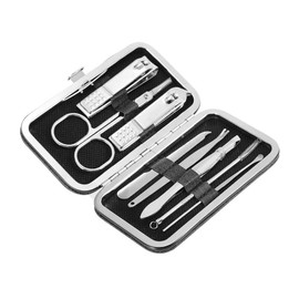 Nail Care Kit 8 in 1 Stainless Steel Tools for Manicure and Pedicure