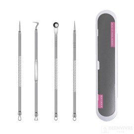 Milia pimple extractor, pimple extractor, milia needle, sebum squeezer / 좁쌀여드름 뾰루지 압출기 비립종 바늘 피지짜는도구