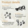 zDwfDc 140PCS 6-25mm 14 Sizes Spring Band Hose Clamps with