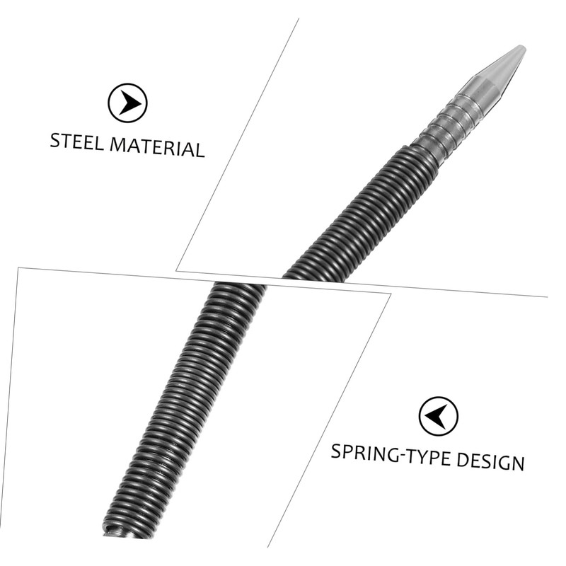 Angoily 2pcs Small Dual Nail Setter Punch Spring Loaded Tool