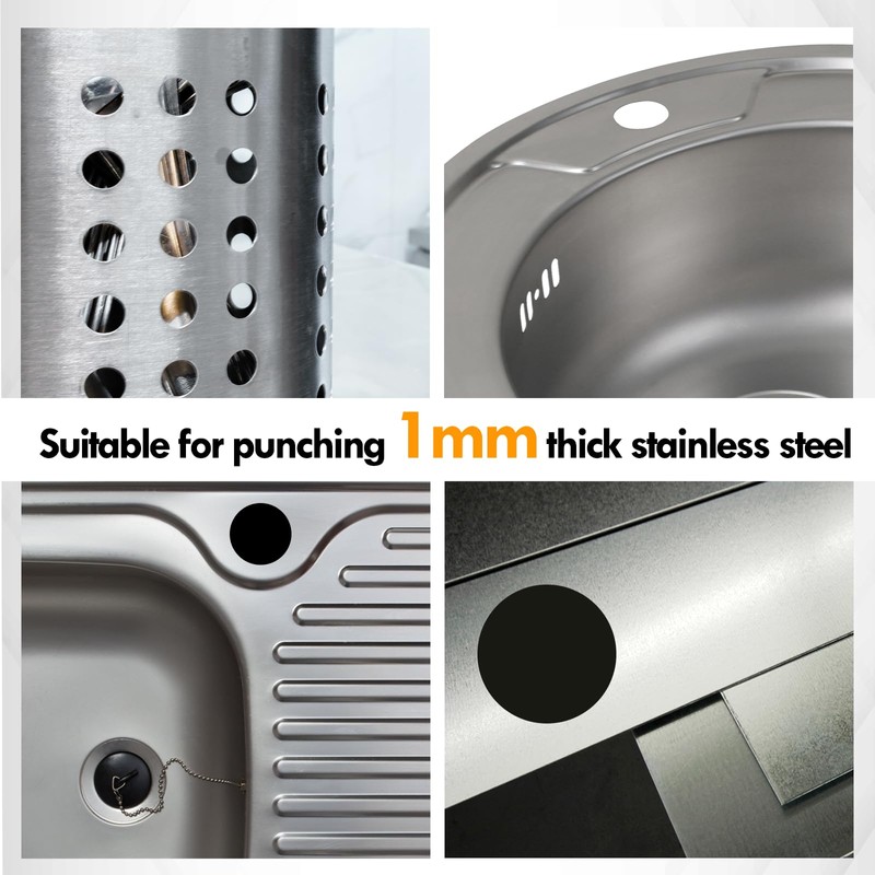 CCLIFE Hole Cutter 35 mm, Screw Hole Punch for Precise