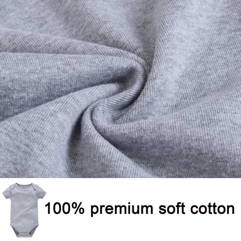 kavkas Baby Romper Short Sleeve Soft Cotton Onesie Vests 3