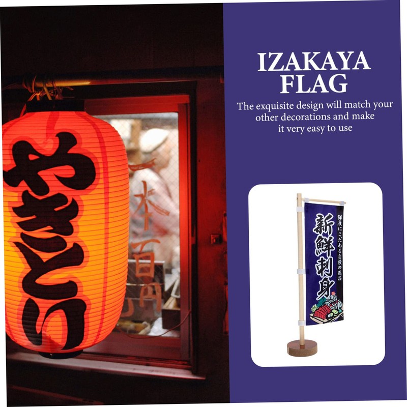 CAXUSD Izakaya Mini Sushi Flag Decorative Table Flag for Japanese