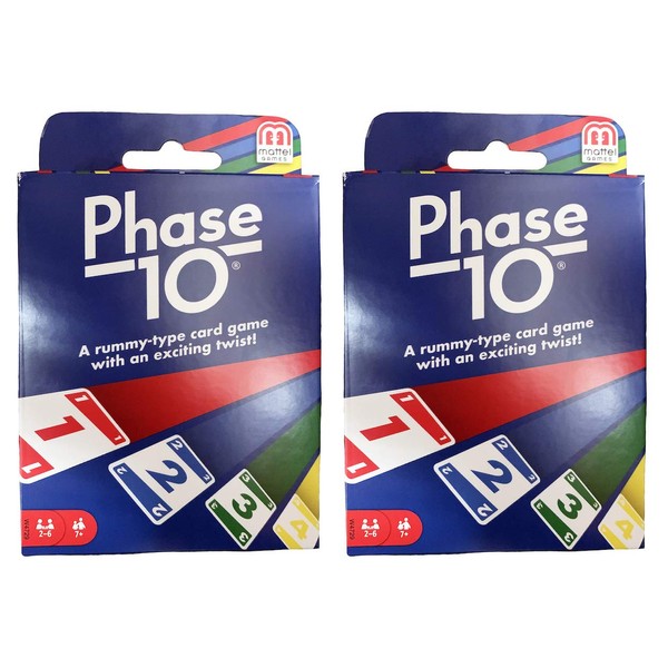 Mattel Phase 10 Card Game - 2 Pack
