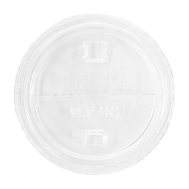 Karat C-KDL626-HH 98mm PET Dome Lids - Half Moon Flip Lids (Case of 1000)