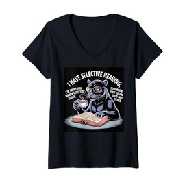 Womens Kids Black Panther Coffee Book Nerds Vintage Black Panther V-Neck T-Shirt