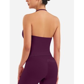 VOYJOY Impact Longline Strappy Top Workout Tank Tops for Women Impact Gym Sports Bra Camis