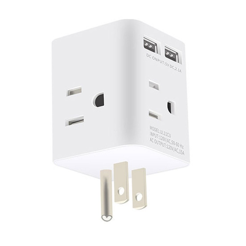 Multi Plug Outlet Extender Electrical Wall Outlet Splitter with 4