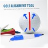 Mipcase 1Set Golf Ball Alignment Tool Reusable Ball Marker Liner