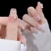 Nail Tips 24 Pcs Set Long False Nail 3D Glossy