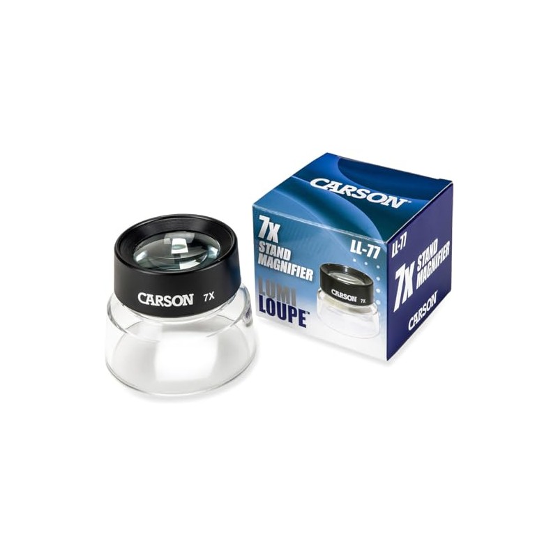 Carson LumiLoupe Lupa de Pie 7X con Doble Lente (LL-77)