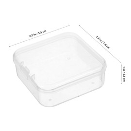 iplusmile Box Portable Transparent Storage Box Nail Organizer Organizer Clear Craft Keeper Art Storage Organizer Card Game Organizer File Storage Case Souvenir Organizer Photo Keeper Pp