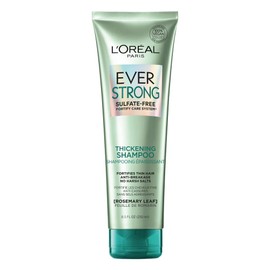 L'Oreal Paris, Shampoo Con Hoja De Romero Ever Strong, Aporta Densidad Al Pelo Delgado Previniendo La Caída, Para Todo Tipo De Pelo Teñido, Sin Sulfatos, 250Ml