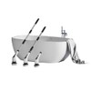 Cepillo Electrico para Baño Limpieza, con 9 Cabezales Intercambiables, Cepillo
