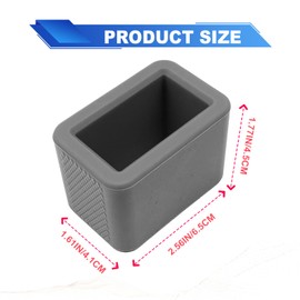 stymart 2PCS Safety Belt Buckle Holder, Silicone Safety Belt Buckle Booster, Keep the Safety Belt Buckle Upright and Stable, Silicone Safety Belt Buckle Booster Suitable for Kids (Gray)