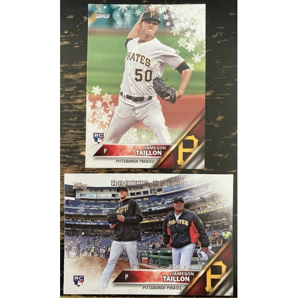 JAMESON TAILLON 2016 Topps RC LOT! US157 Holiday HMW197 Pirates